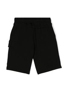 c.p.companykids C.P. Company Kids Katoenen trainingsshorts - Zwart