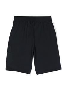 c.p.companykids C.P. Company Kids Katoenen trainingsshorts met logoprint - Blauw