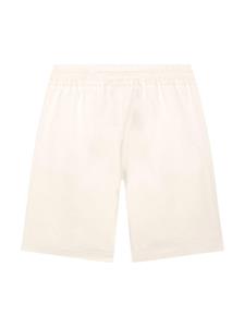 dolce&gabbanakids Dolce & Gabbana Kids Bermuda shorts met logo-applicatie - Beige