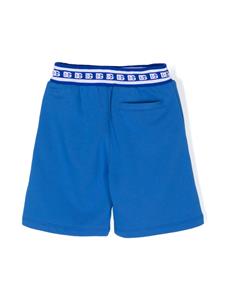 dolce&gabbanakids Dolce & Gabbana Kids Shorts met trekkoord en DG-logo - Blauw