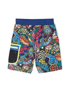 Marc Jacobs Kids Bermuda shorts met print - Blauw