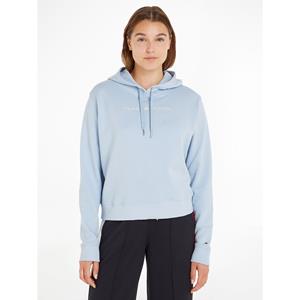 Tommy Hilfiger Kapuzensweatshirt REG FROSTED CORP LOGO HOODIE mit gesticktem Tommy Hilfiger Logo-Schriftzug