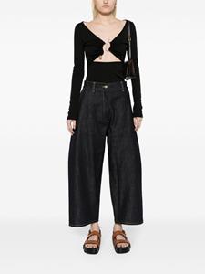 studionicholson Studio Nicholson Jeans met wijde pijpen - Blauw