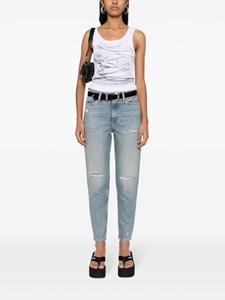 Calvin Klein Jeans Cropped mid waist jeans - Blauw