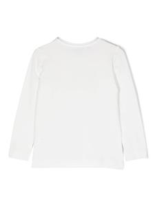 Monnalisa T-shirt met bloemenprint - Wit