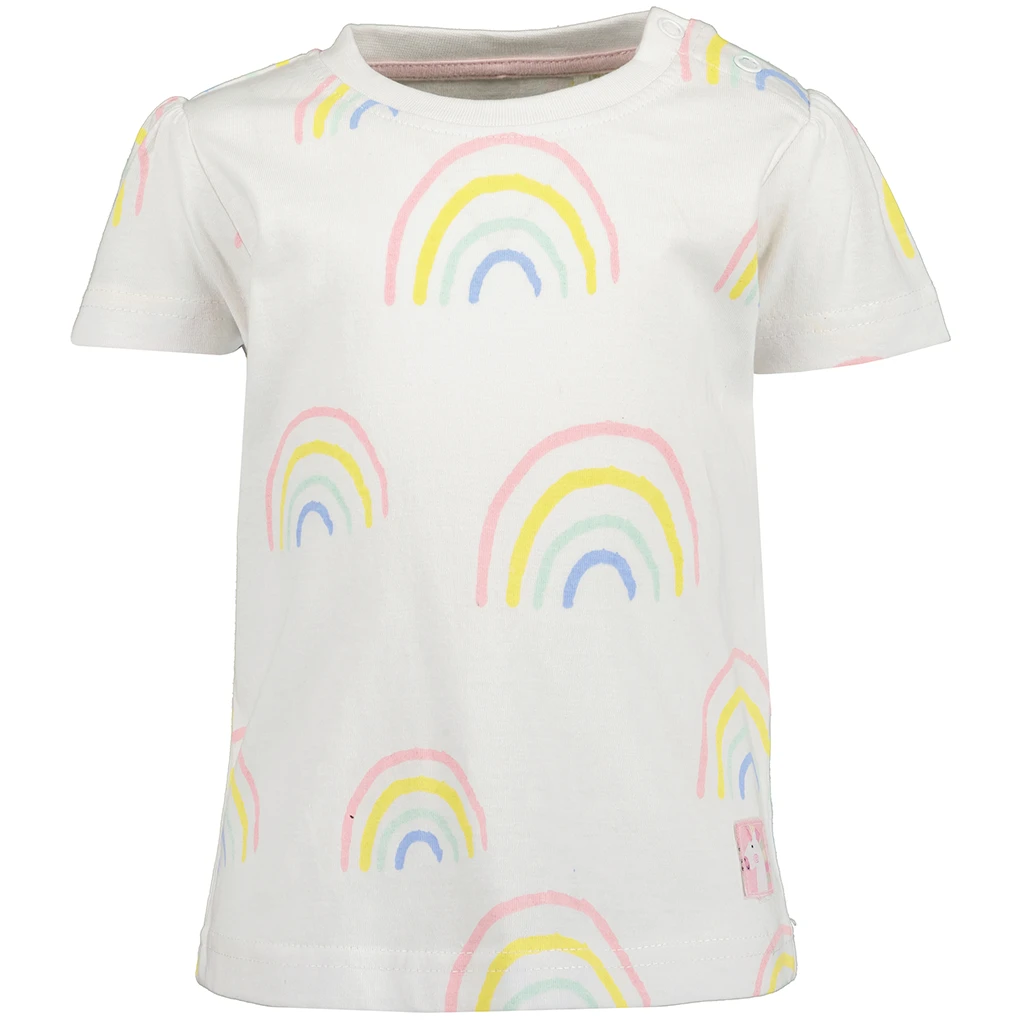 blueseven-collectie Blue Seven-collectie T-shirtje rainbows (white orig)