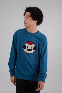 Brava Fabrics Herren vegan Sweatshirt Dickie Logo Dunkelblau