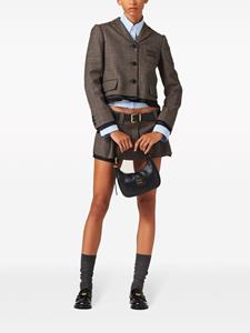 Miu Miu Prince of Wales check miniskirt - Bruin