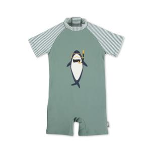 Sterntaler - Kid's Schwimmanzug Hai - Lycra, turkoois