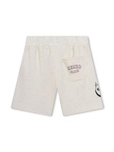 kenzokids Kenzo Kids Shorts met logoprint - Beige