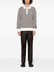 walesbonner Wales Bonner Selassie polotop met jacquard - Wit
