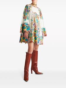 ETRO Mini-jurk met bloemenprint - Wit
