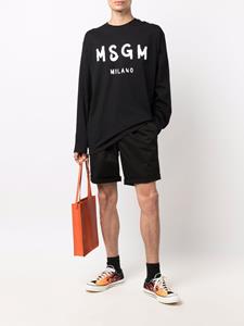 MSGM Sweater met logo - Zwart