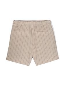 brunellocucinellikids Brunello Cucinelli Kids Gestreepte shorts - Beige