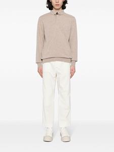N.Peal Gebreid poloshirt - Beige