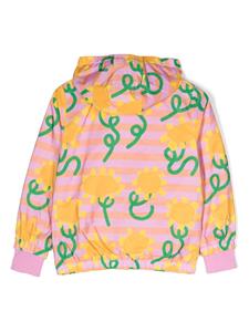 Stella McCartney Kids floral-pattern hooded jacket - Roze