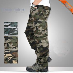 Cloth W Herfst Heren Tactische Broek Cototn Combat Ademend Multi Pocket Militaire Leger Camouflage Cargo Broek Broek