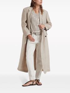brunellocucinelli Brunello Cucinelli Jeans met toelopende pijpen - Beige
