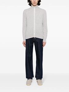 N.Peal cable-knit cashmere cardigan - Grijs