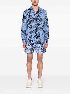 versacejeanscouture Versace Jeans Couture Trainingsshorts met print - Blauw