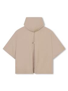 chloékids Chloé Kids Katoenen twill cape met capuchon - Beige