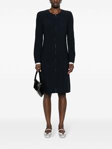 chanelpre-owned CHANEL Pre-Owned 1997 midi-jurk van crêpe - Blauw