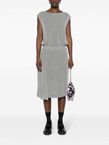 chanelpre-owned CHANEL Pre-Owned 1999s geplooide midi-jurk - Grijs