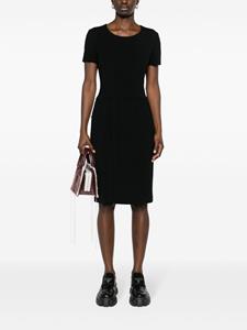 chanelpre-owned CHANEL Pre-Owned 1990s wollen midi-jurk - Zwart