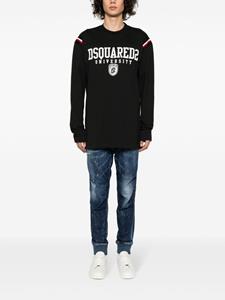 DSQUARED2 Gerafelde skinny trainingsjeans - Blauw