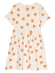 minirodini Mini Rodini Jurk van biologisch katoen - Beige