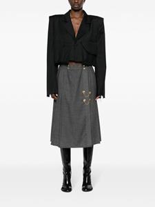 chanelpre-owned CHANEL Pre-Owned Geplooide mini-rok - Grijs