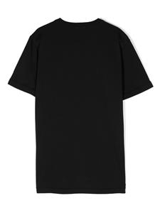stoneislandjunior Stone Island Junior T-shirt met Compass-logopatch - Zwart