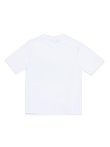 dsquared2kids DSQUARED2 KIDS Katoenen T-shirt met logoprint - Wit