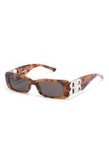 Balenciaga Eyewear Dinasty rectangle-frame sunglasses - Bruin