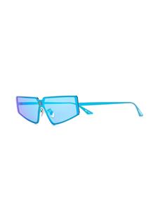 balenciagaeyewear Balenciaga Eyewear Zonnebril met geometrisch montuur - Blauw