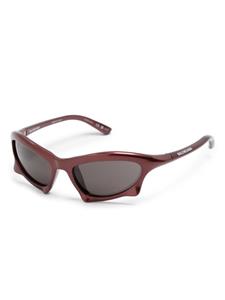balenciagaeyewear Balenciaga Eyewear Bar zonnebril met rechthoekig montuur - Rood