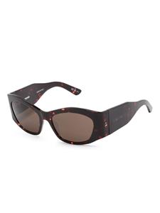 balenciagaeyewear Balenciaga Eyewear Zonnebril met rechthoekig montuur - Bruin