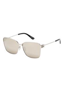 balenciagaeyewear Balenciaga Eyewear Zonnebril met vierkant montuur - Zilver