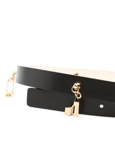 Versace Leren riem - Zwart