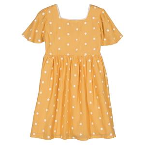 LA REDOUTE COLLECTIONS Korte jurk met geborduurde stippen