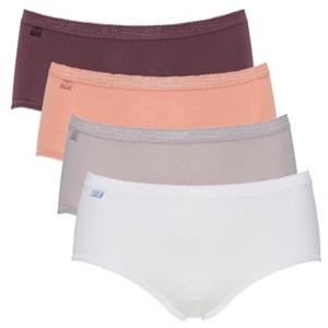 Sloggi 4 stuks Basic Plus Midi Color 