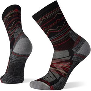 Smartwool - Performance Hike Light Cushion Mountain Range Pattern Crew - Wandelsokken, zwart