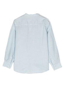 ilgufo Il Gufo Shirt met bandkraag - Blauw