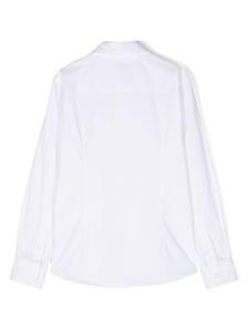 paolopecorakids Paolo Pecora Kids Shirt met geborduurd patroon - Wit
