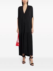 bitestudios BITE Studios Poncho jersey maxi-jurk - Zwart