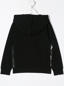 balmainkids Balmain Kids Hoodie met logoprint - Zwart