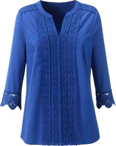 Your Look... for less! Dames Comfortabele blouse koningsblauw Größe