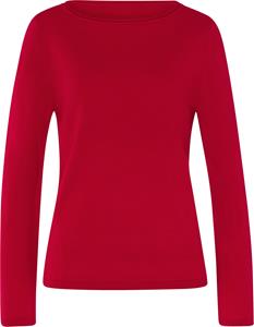 Dames Pullover met lange mouwen rood Größe