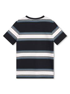 BOSS Kidswear Gestreept T-shirt - Blauw