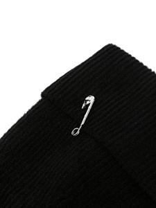 Versace Safety-Pin gebreide muts - Zwart